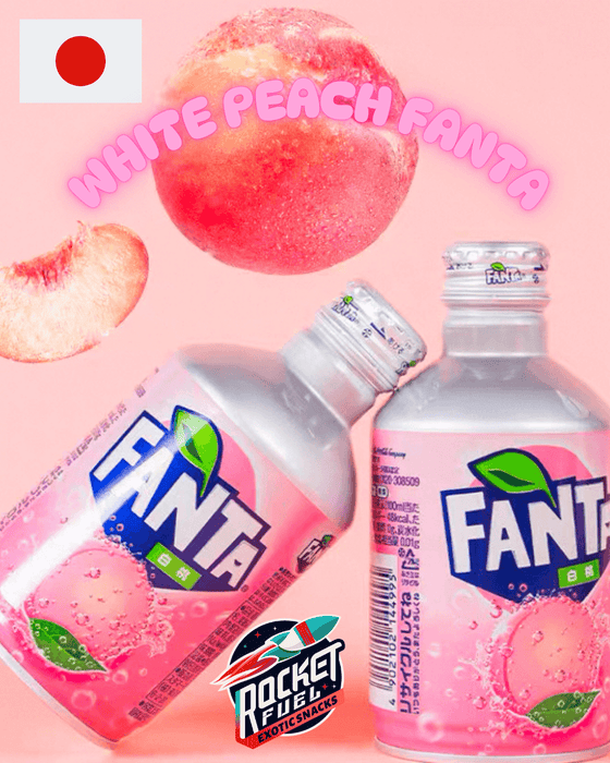 White Peach Fanta Japan - Rocket Fuel Snack
