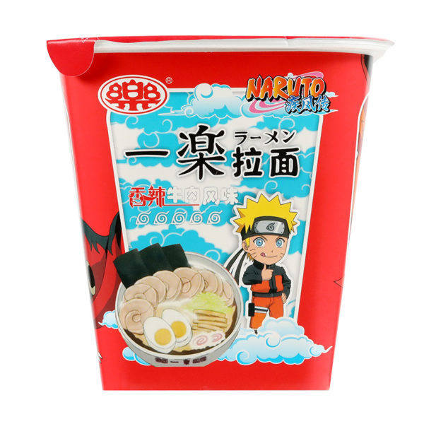 Yile ramen Naruto spicy beef cup noodles - (CHINA)