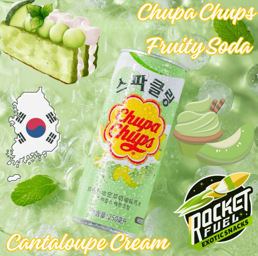 Rocket Fuel Snack - Chupa Chups Fruity Soda Cantaloupe Cream