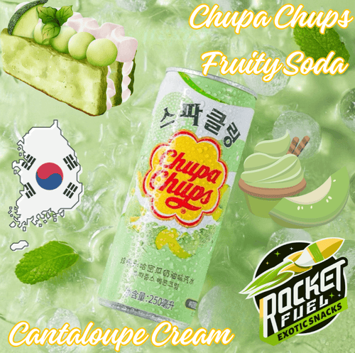 Rocket Fuel Snack - Chupa Chups Fruity Soda Cantaloupe Cream