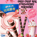 Oreo Crisp Roll Strawberry Milkshake - Rocket Fuel Snack
