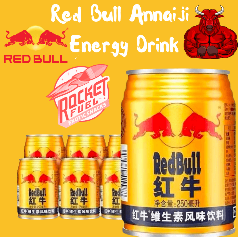 Red Bull Annaiji Energy Drink - Rocket Fuel Snack 
