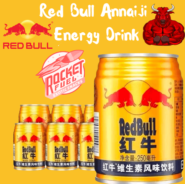  Red Bull Annaiji Energy Drink - Rocket Fuel Snack 